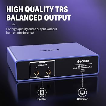 Amazon.com: Audio Interface Donner Livejack Lite 2 In 2 Out